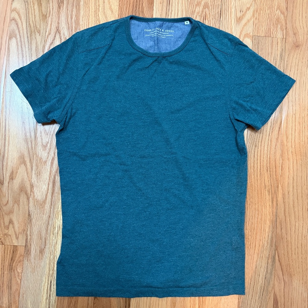 3 for $50 ☀️ Jack & Jones Men's Teal Short Sleeve Tee